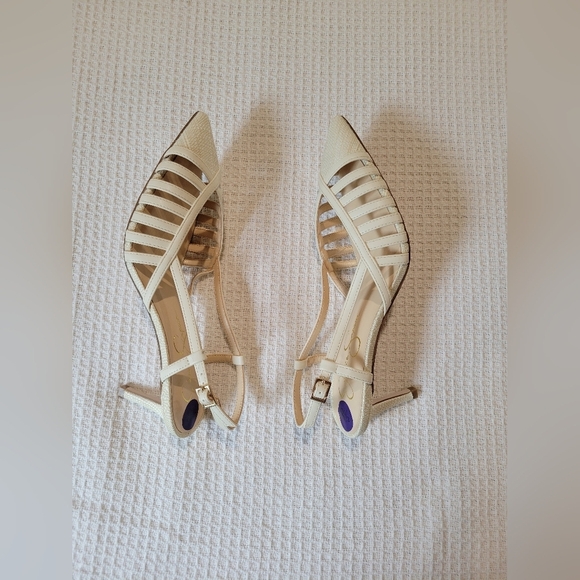 Jessica Simpson Elegant Cream Strappy Heels - Picture 7 of 7